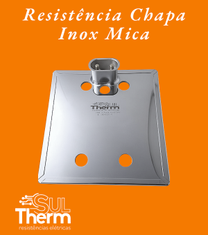 RESISTÊNCIA CHAPA INOX COM FURO